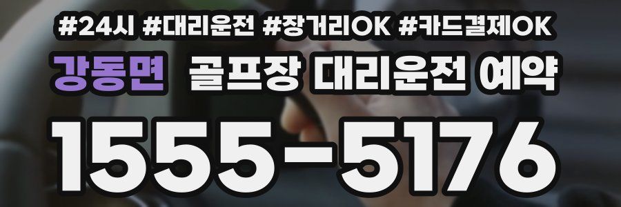 강동면 골프장 대리운전 예약