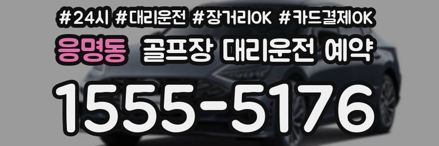 응명동 골프장 대리운전 예약