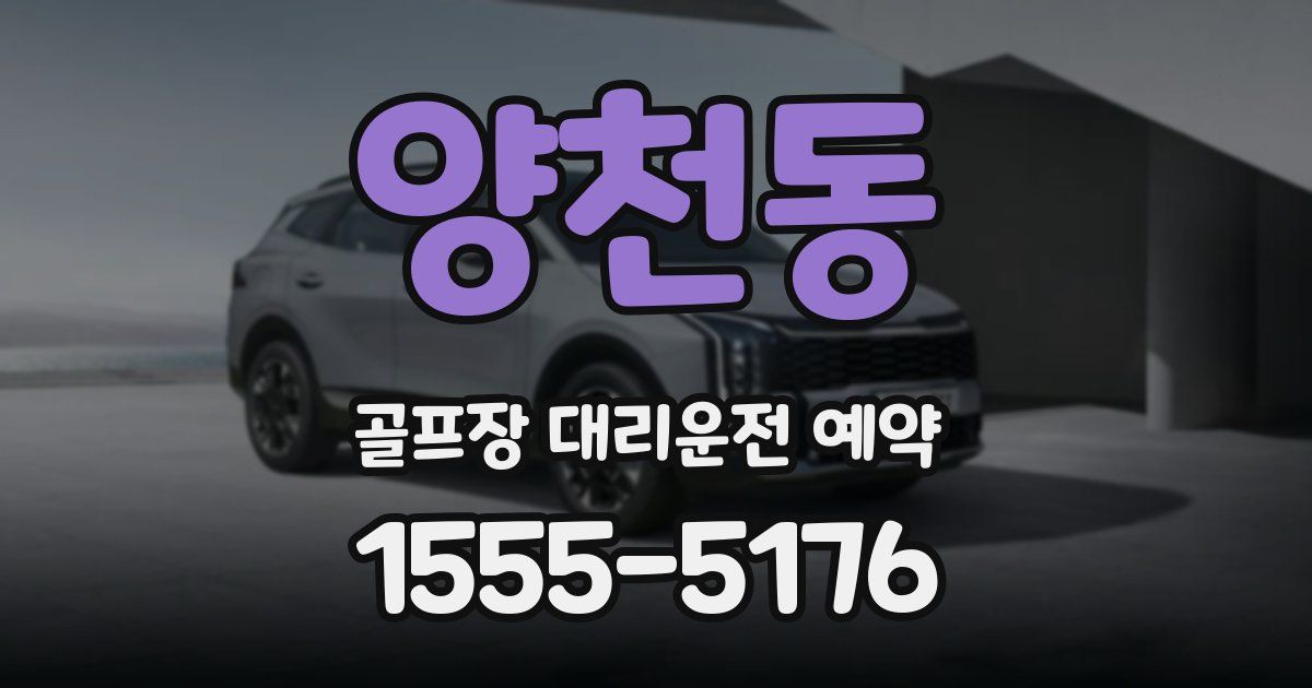양천동 골프장 대리운전 예약