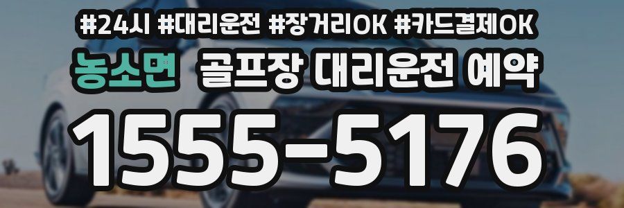 농소면 골프장 대리운전 예약
