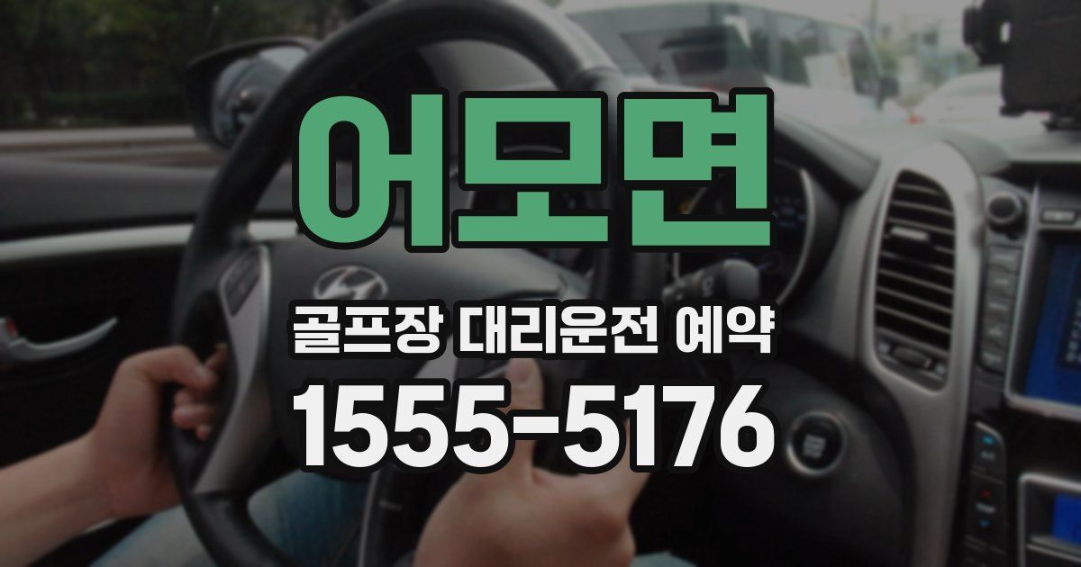 어모면 골프장 대리운전 예약