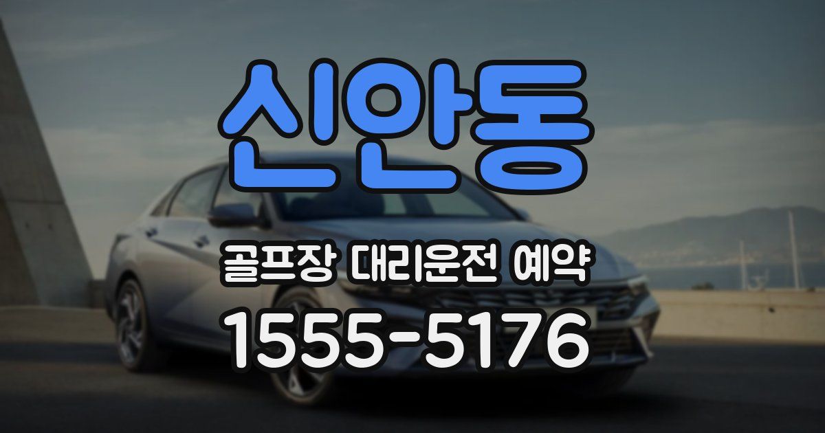 신안동 골프장 대리운전 예약