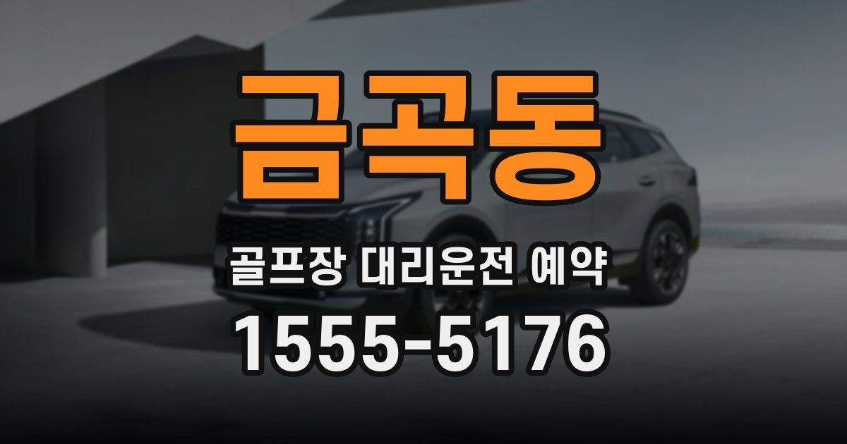 금곡동 골프장 대리운전 예약