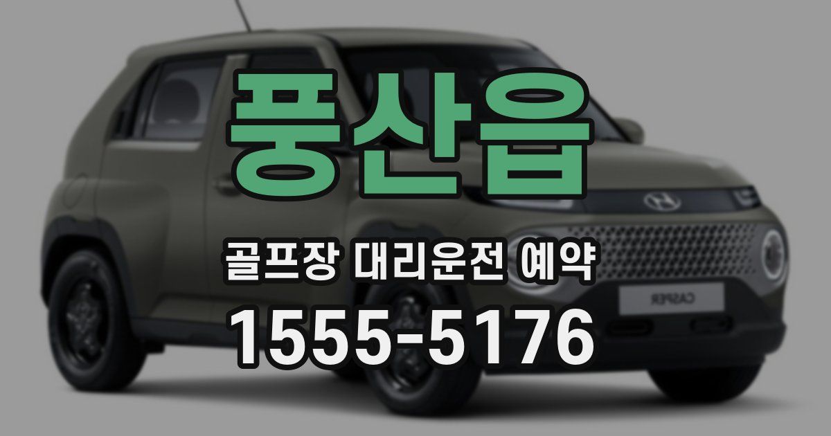 풍산읍 골프장 대리운전 예약