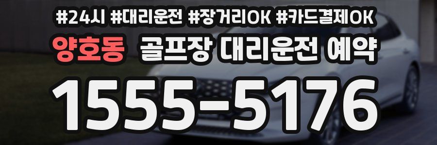 양호동 골프장 대리운전 예약