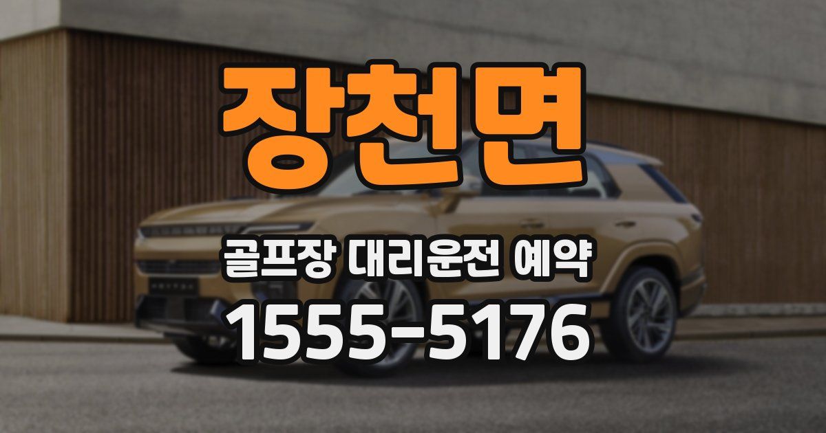 장천면 골프장 대리운전 예약