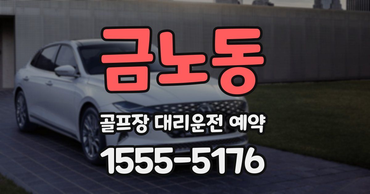 금노동 골프장 대리운전 예약