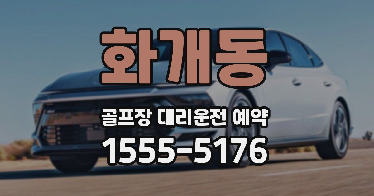 화개동 골프장 대리운전 예약