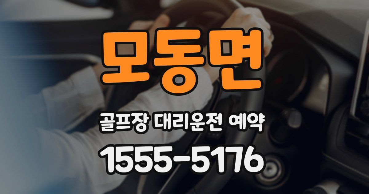 모동면 골프장 대리운전 예약