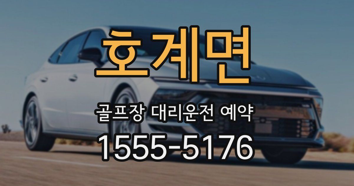 호계면 골프장 대리운전 예약