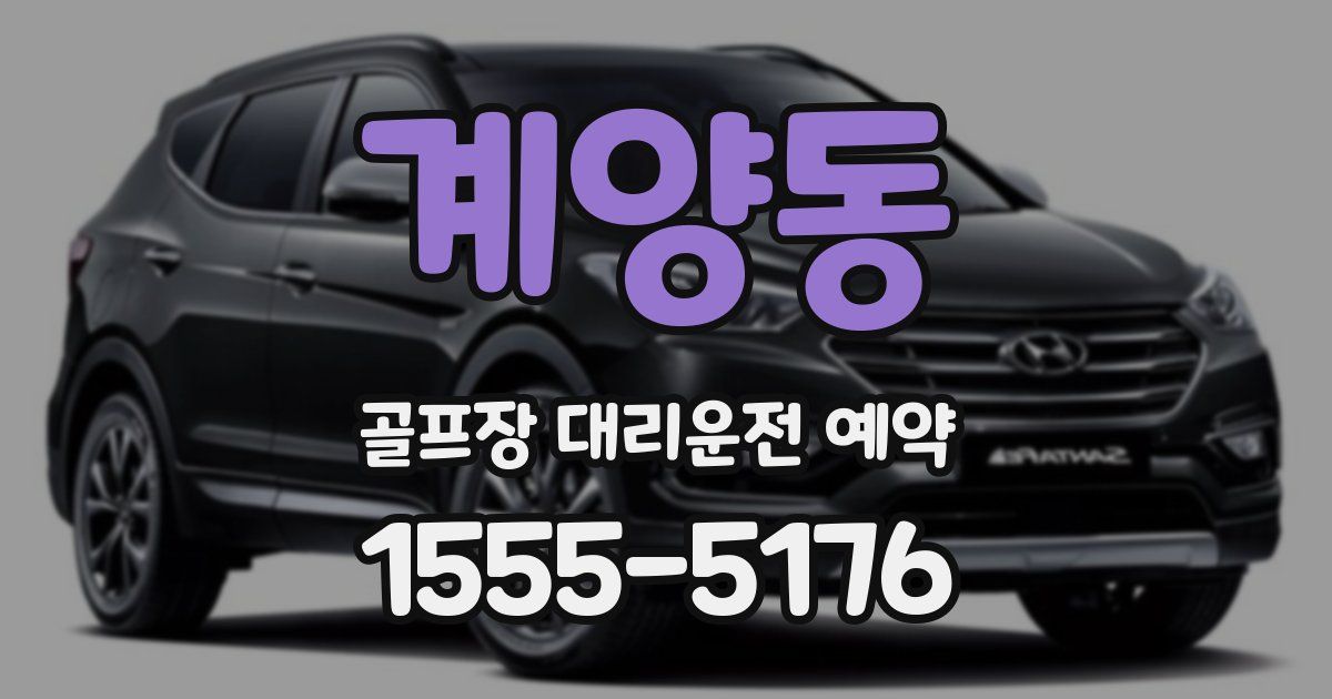 계양동 골프장 대리운전 예약