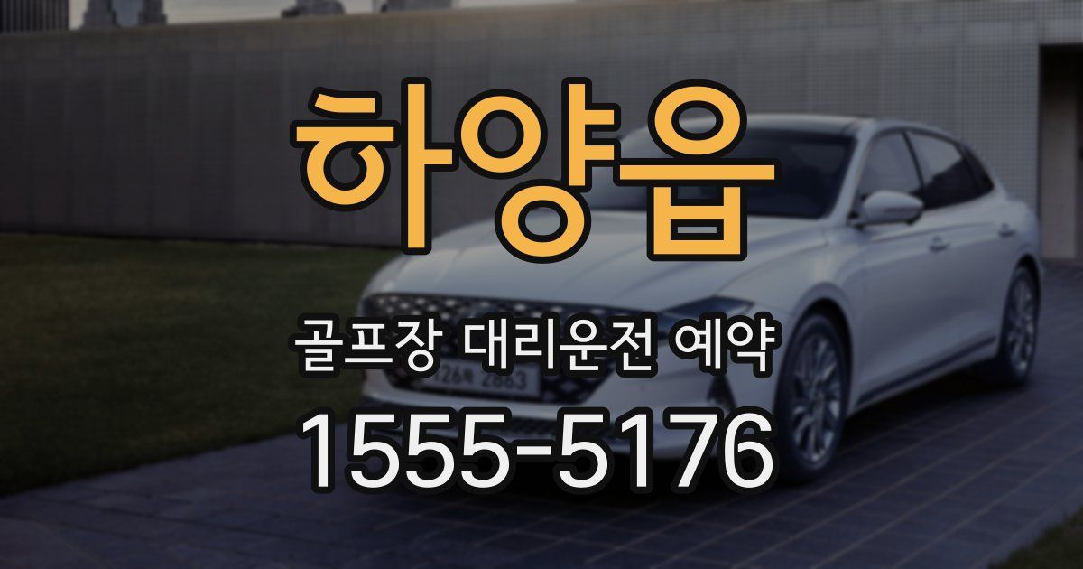 하양읍 골프장 대리운전 예약