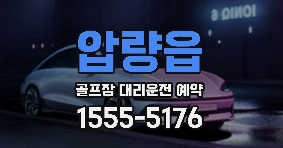 압량읍 골프장 대리운전 예약