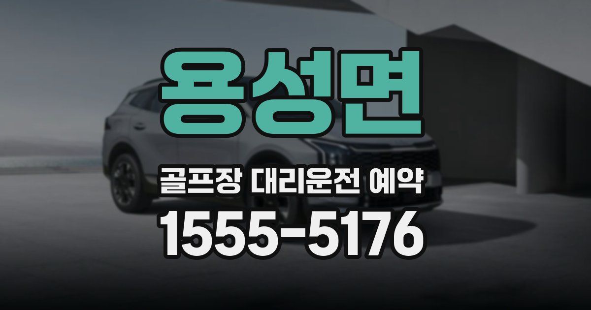 용성면 골프장 대리운전 예약
