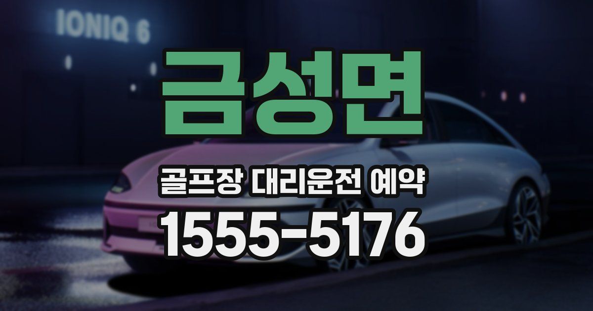 금성면 골프장 대리운전 예약