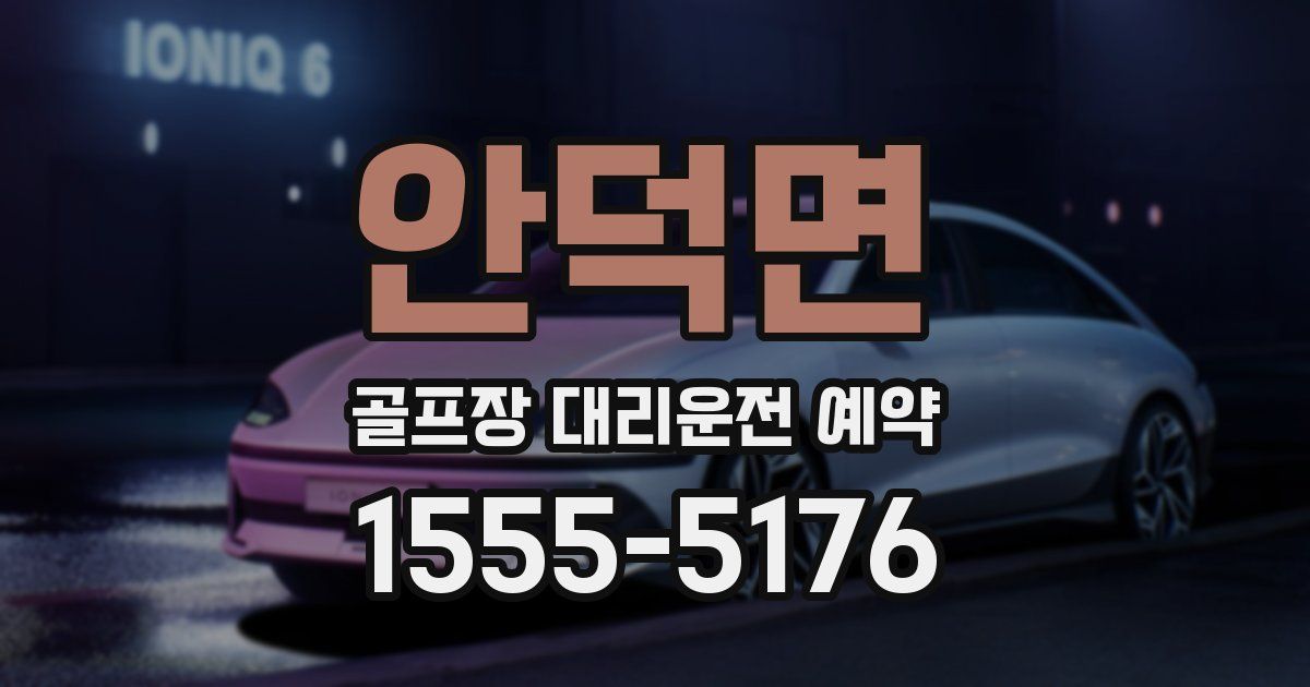 안덕면 골프장 대리운전 예약