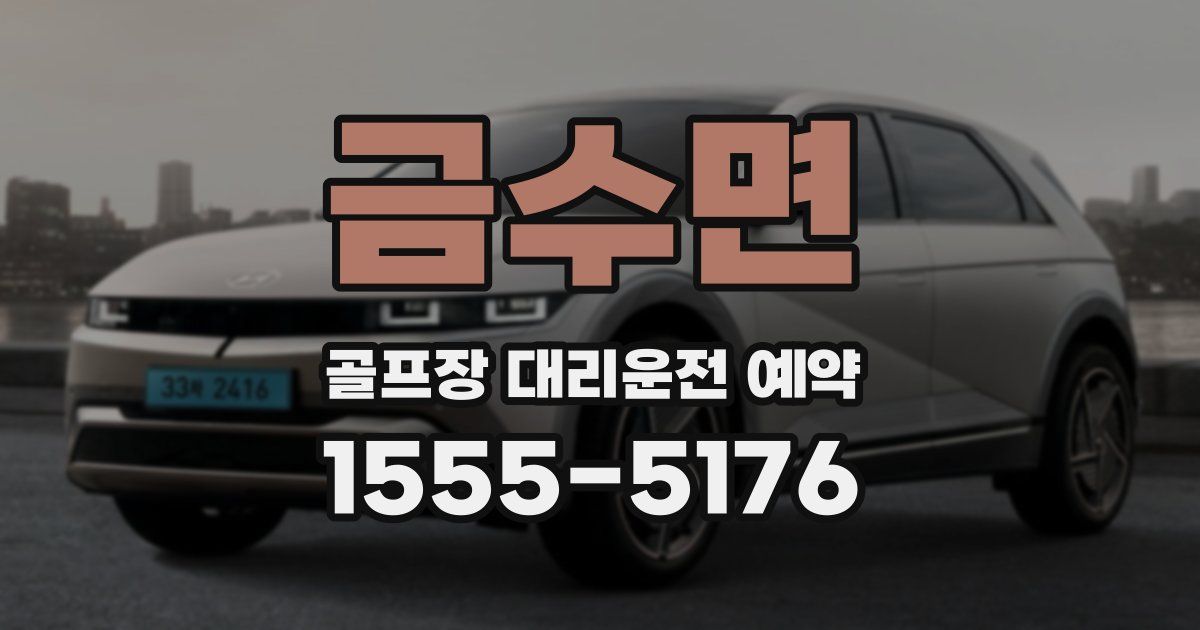 금수면 골프장 대리운전 예약