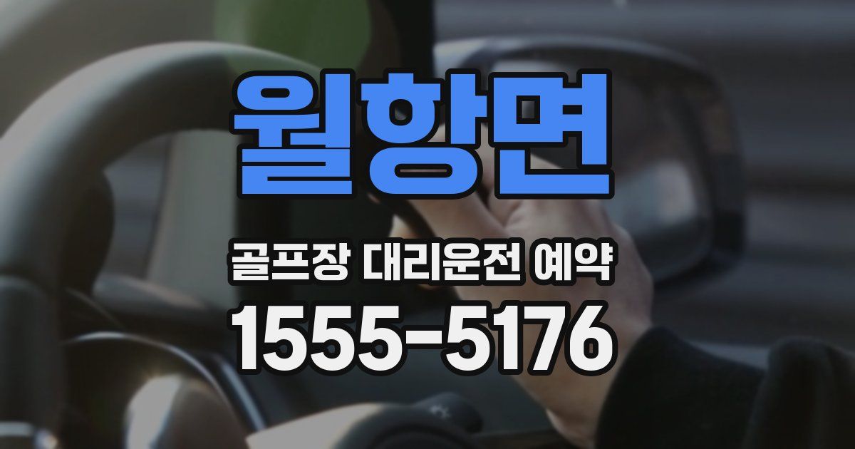 월항면 골프장 대리운전 예약