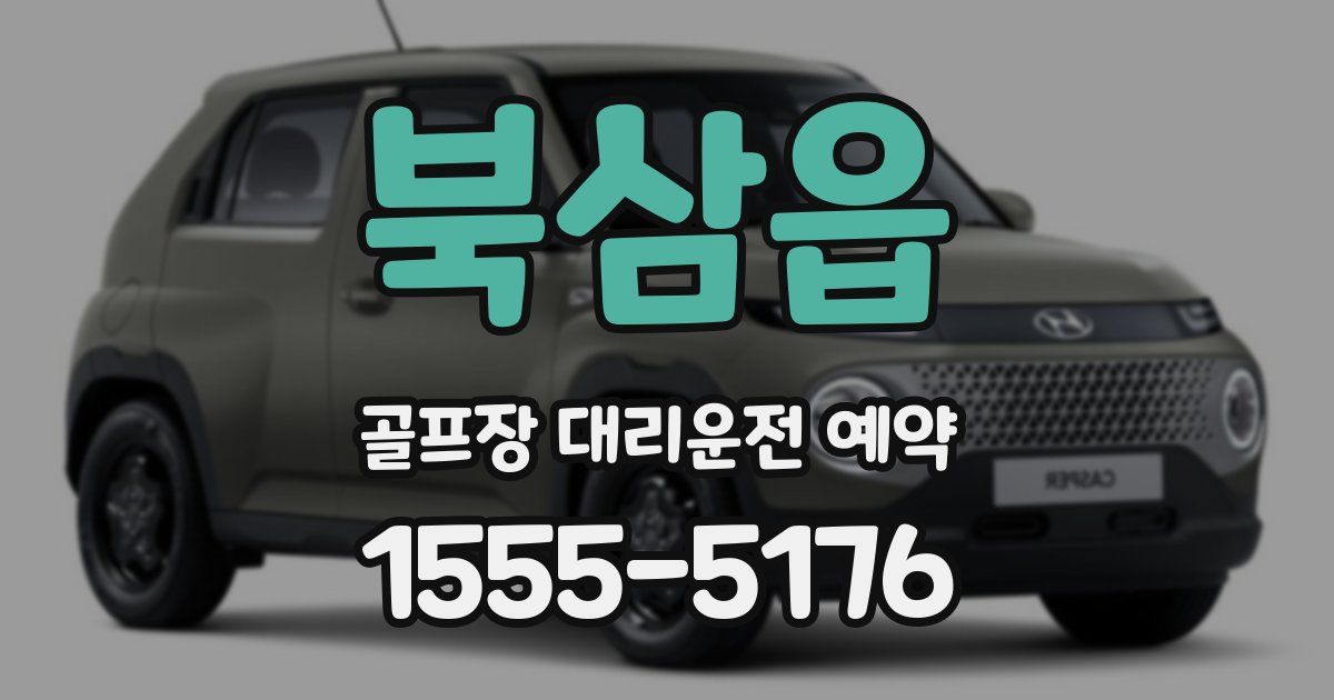 북삼읍 골프장 대리운전 예약