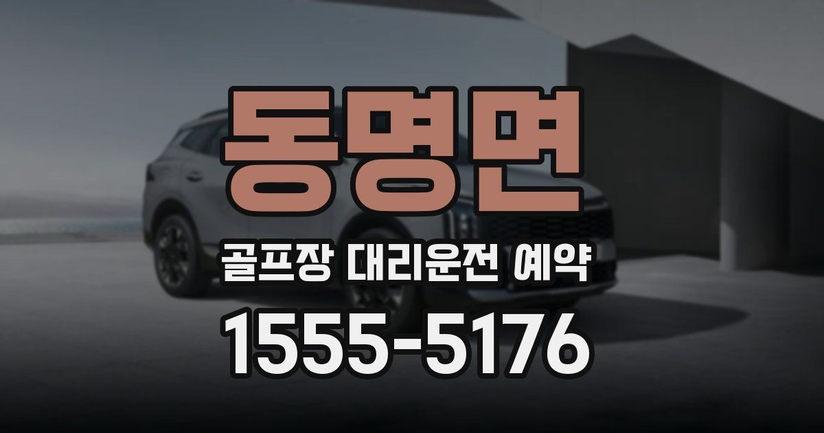 동명면 골프장 대리운전 예약