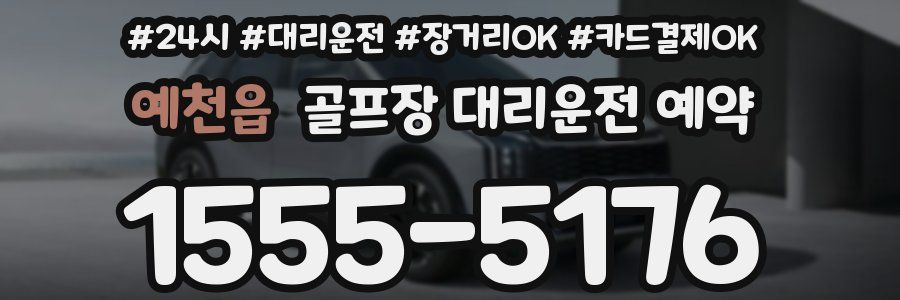 예천읍 골프장 대리운전 예약