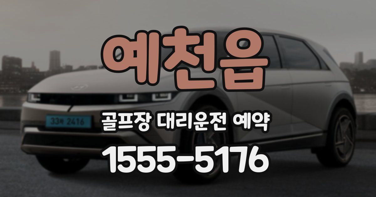 예천읍 골프장 대리운전 예약