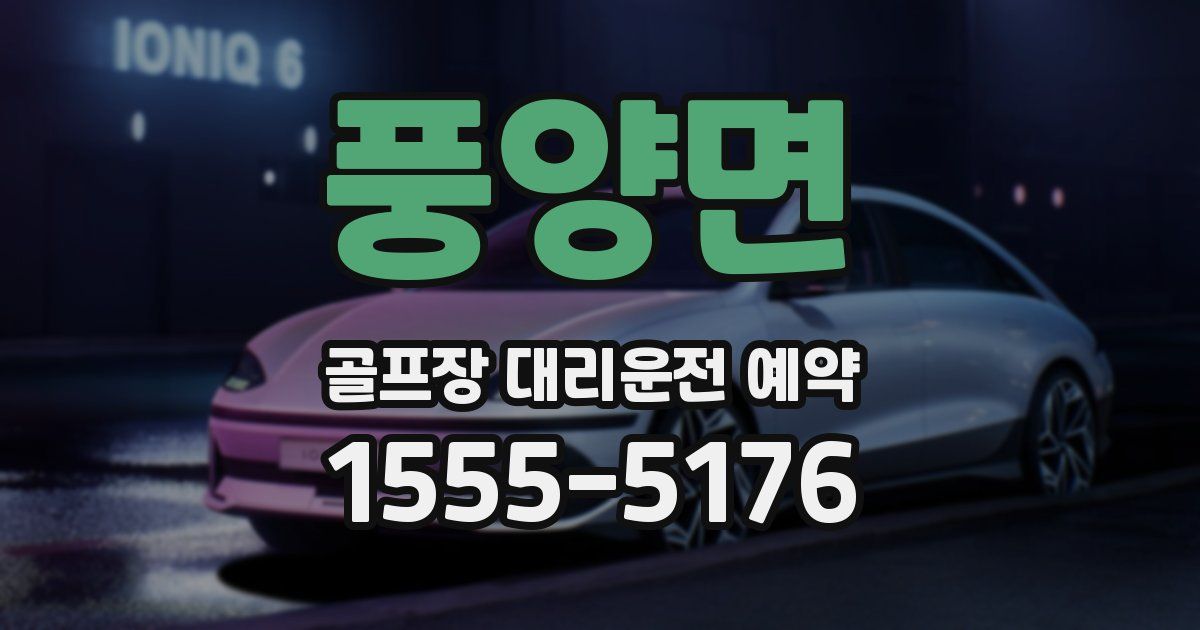 풍양면 골프장 대리운전 예약