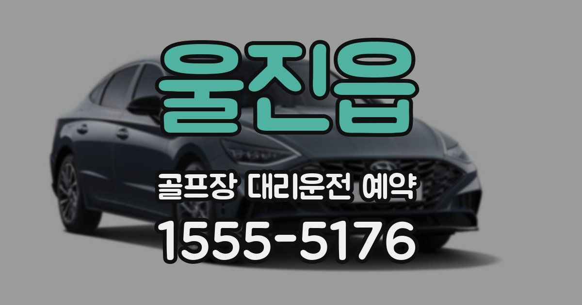 울진읍 골프장 대리운전 예약