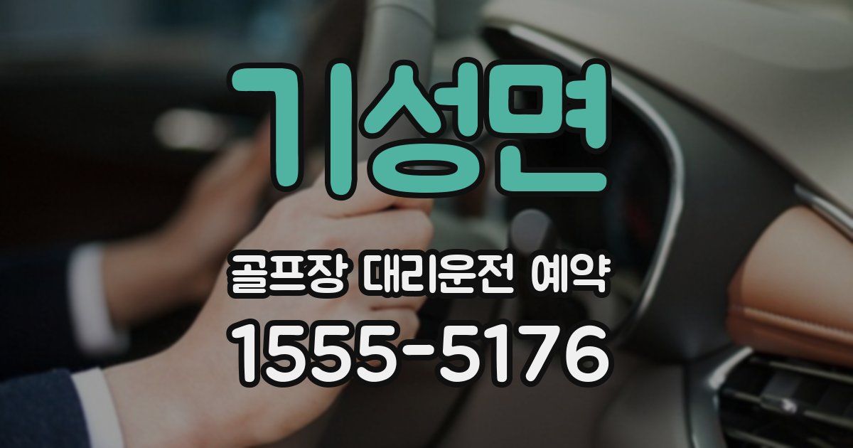 기성면 골프장 대리운전 예약