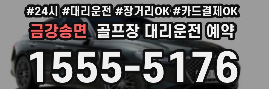금강송면 골프장 대리운전 예약