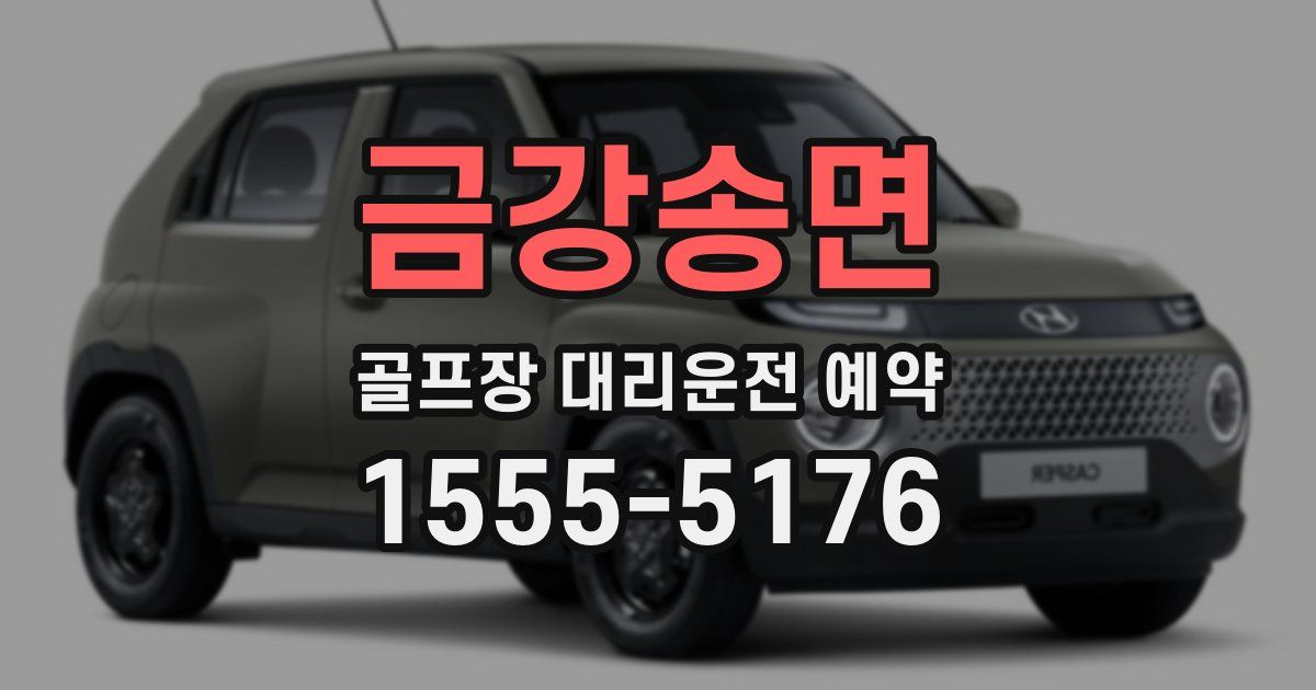 금강송면 골프장 대리운전 예약