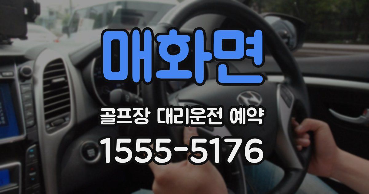 매화면 골프장 대리운전 예약