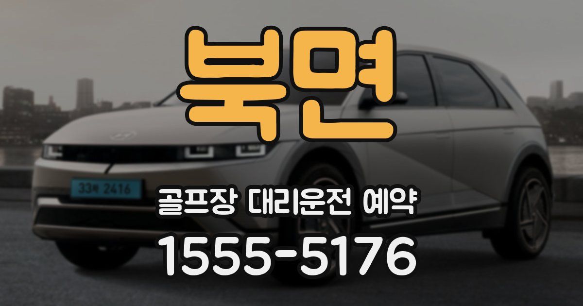 북면 골프장 대리운전 예약