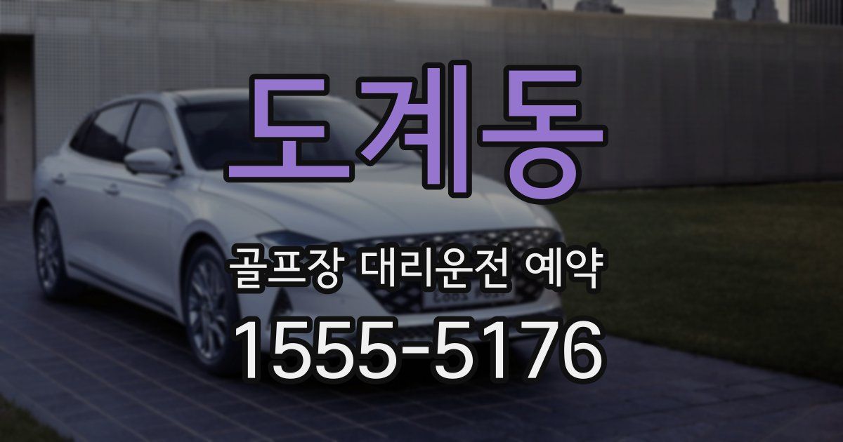 도계동 골프장 대리운전 예약