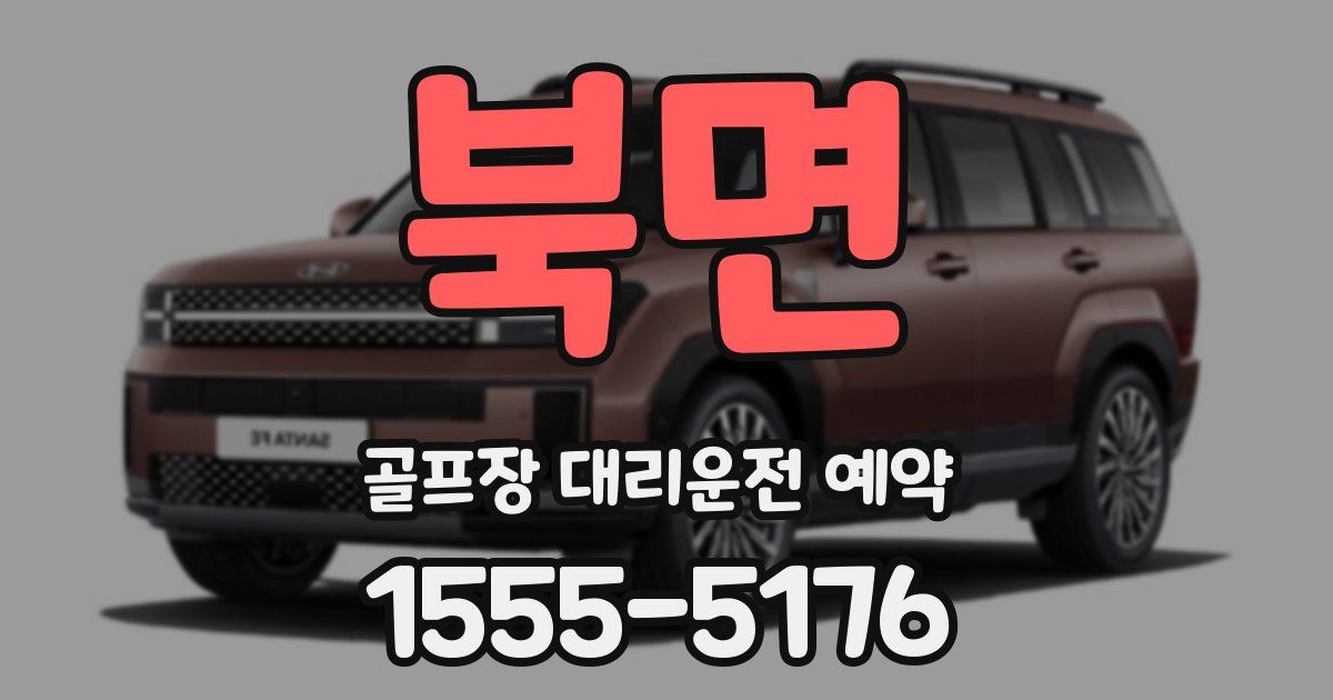 북면 골프장 대리운전 예약