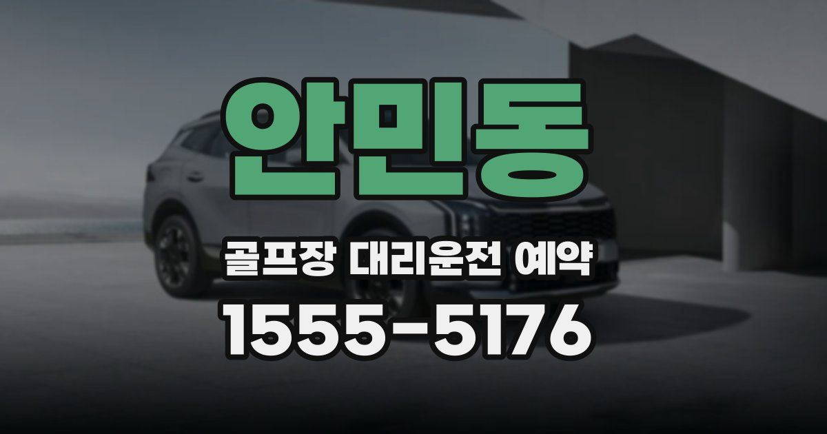 안민동 골프장 대리운전 예약