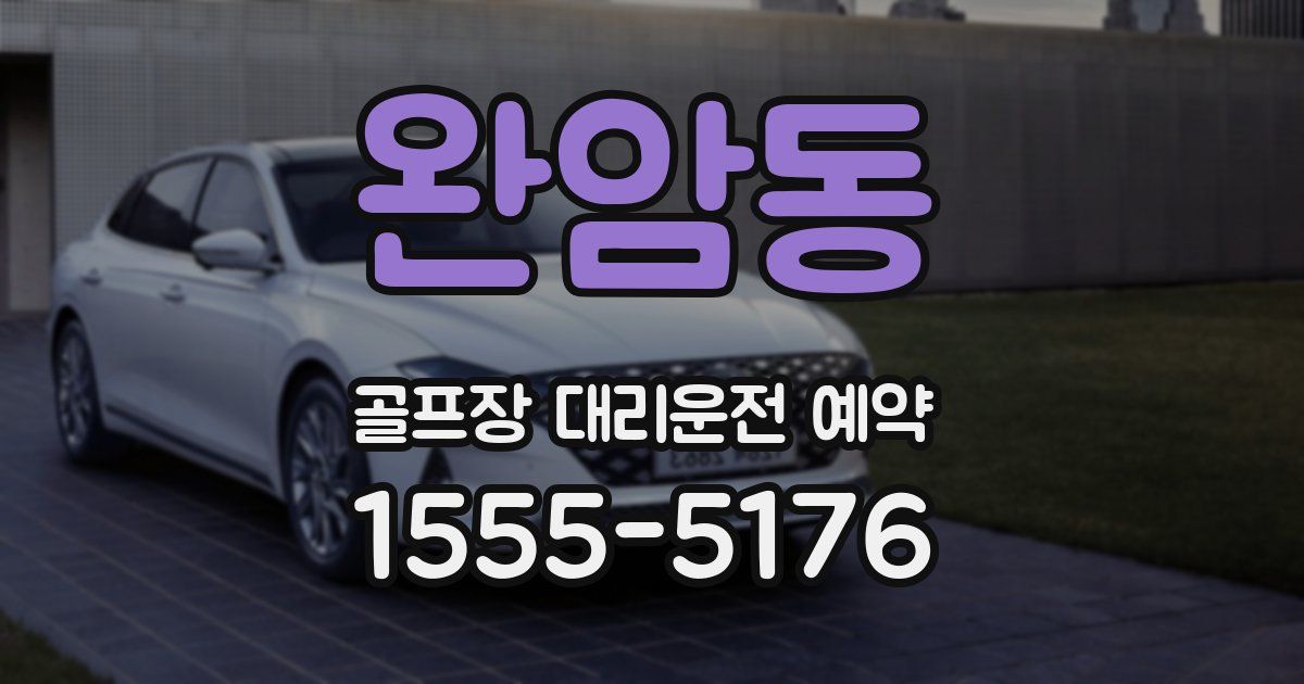 완암동 골프장 대리운전 예약