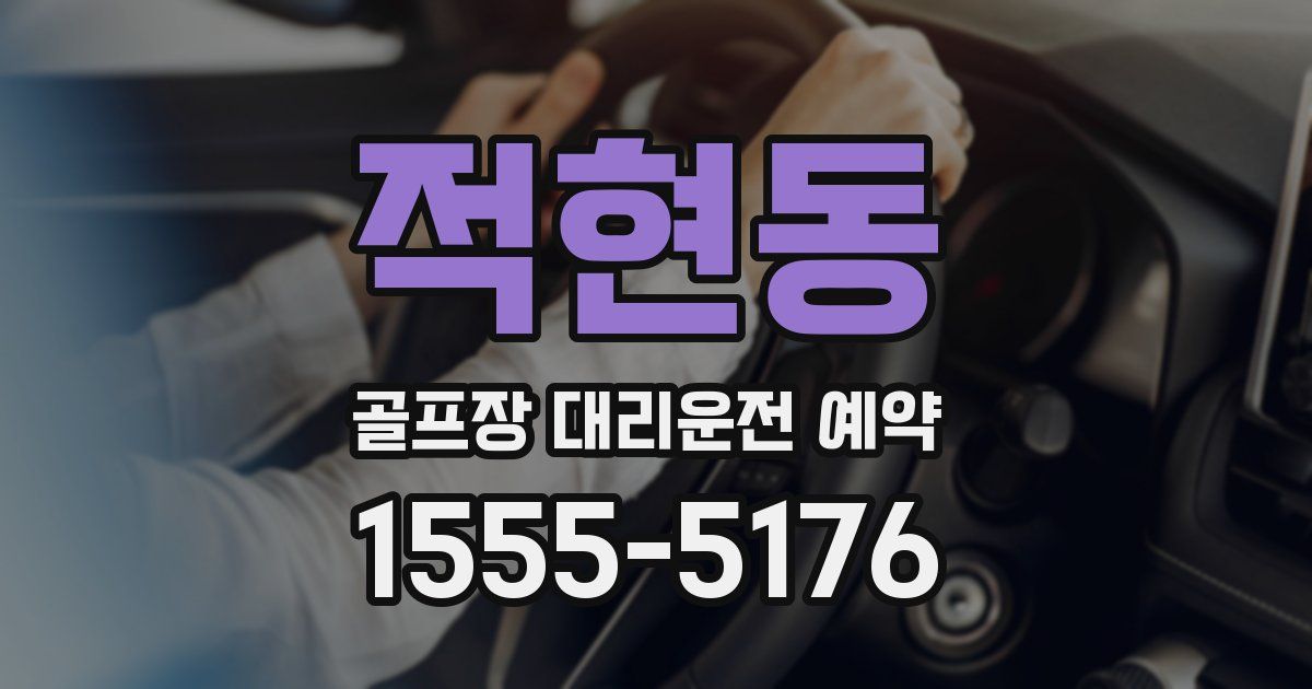 적현동 골프장 대리운전 예약