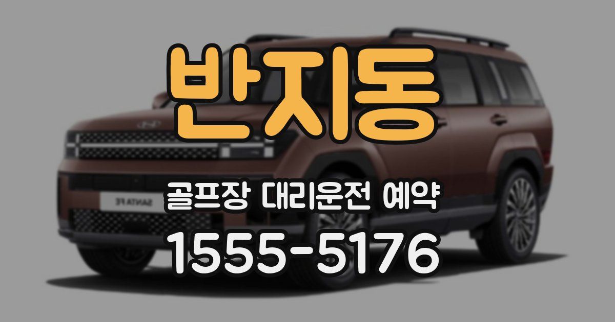 반지동 골프장 대리운전 예약