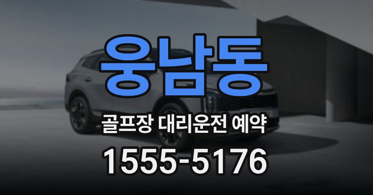 웅남동 골프장 대리운전 예약