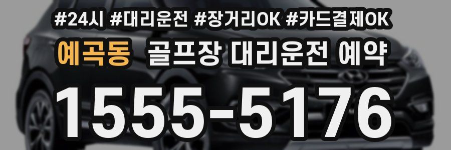 예곡동 골프장 대리운전 예약