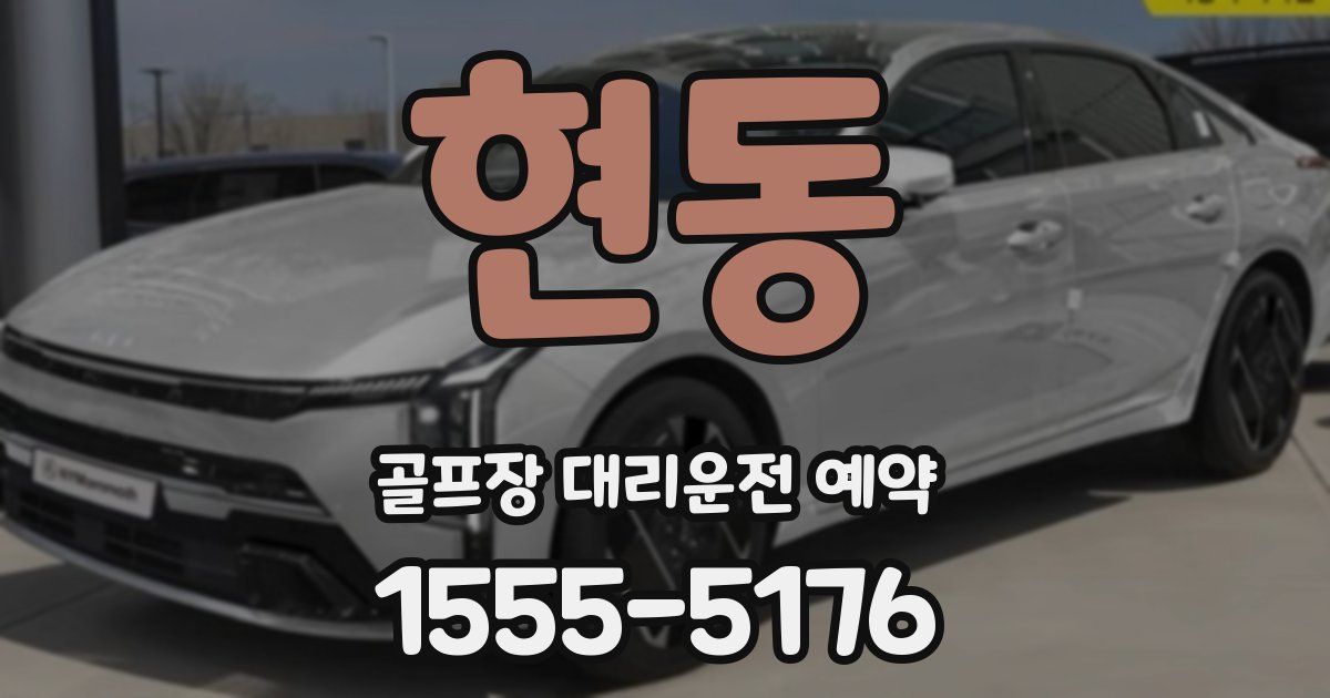 현동 골프장 대리운전 예약