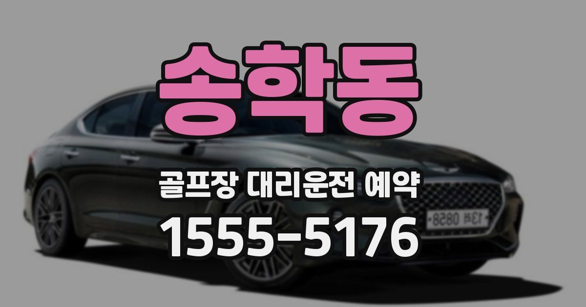 송학동 골프장 대리운전 예약