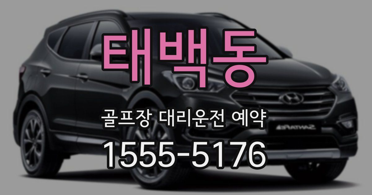 태백동 골프장 대리운전 예약