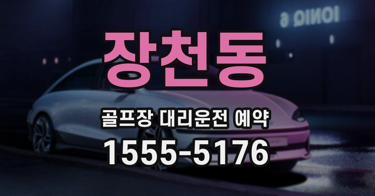 장천동 골프장 대리운전 예약