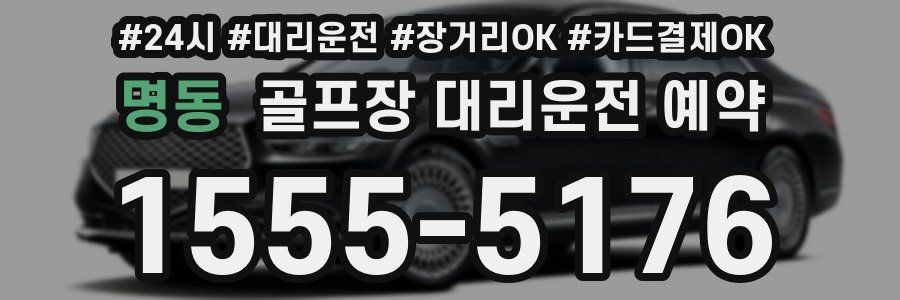 명동 골프장 대리운전 예약