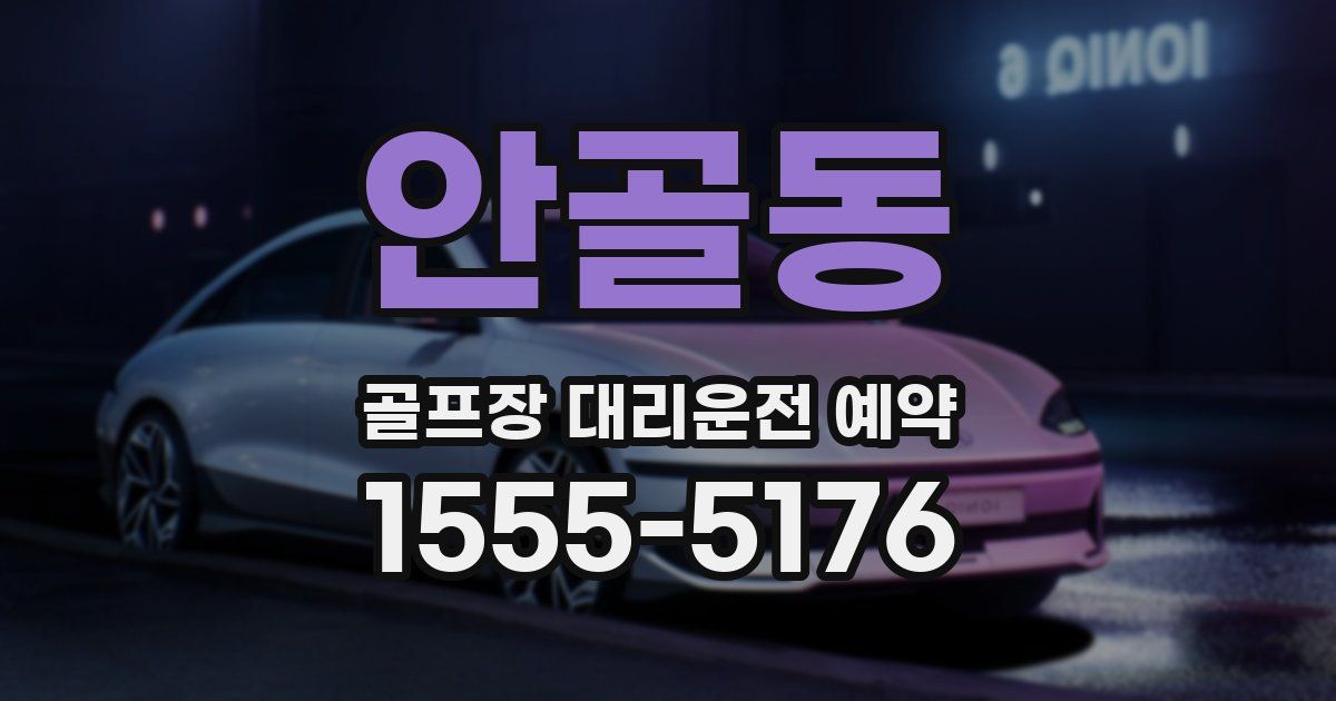 안골동 골프장 대리운전 예약