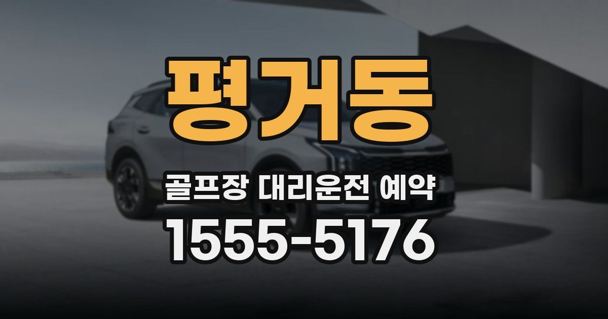 평거동 골프장 대리운전 예약