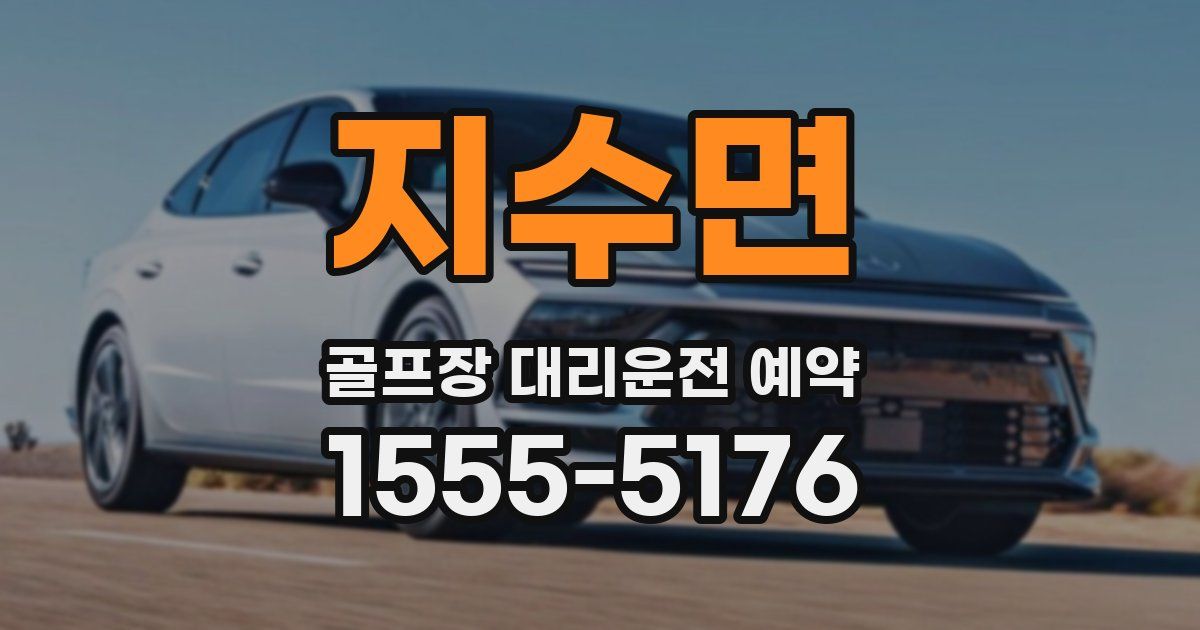 지수면 골프장 대리운전 예약