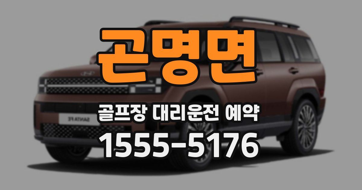 곤명면 골프장 대리운전 예약